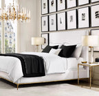 American Post‑modern Luxury Crystal Chandelier, High‑grade Solid Copper Ceiling Light for Vaulted Villa Living Room