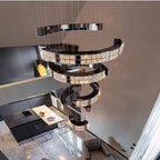 Luxury High‑End Grand Crystal Chandelier for Duplex Living Room, Chandelier for High‑Ceiling Hall in Villa & Split‑Level House