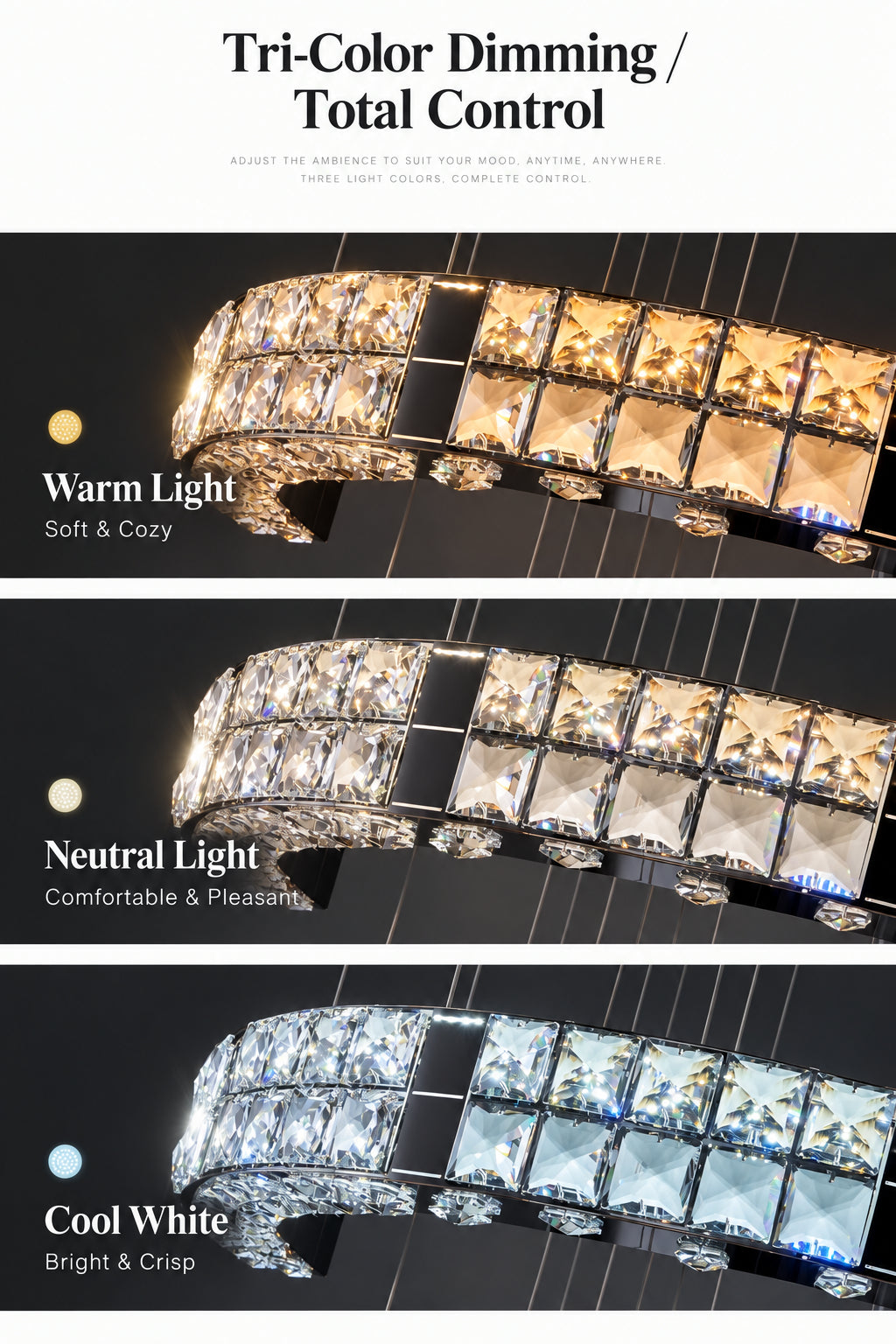 Luxury High‑End Grand Crystal Chandelier for Duplex Living Room, Chandelier for High‑Ceiling Hall in Villa & Split‑Level House