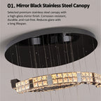 Luxury High‑End Grand Crystal Chandelier for Duplex Living Room, Chandelier for High‑Ceiling Hall in Villa & Split‑Level House