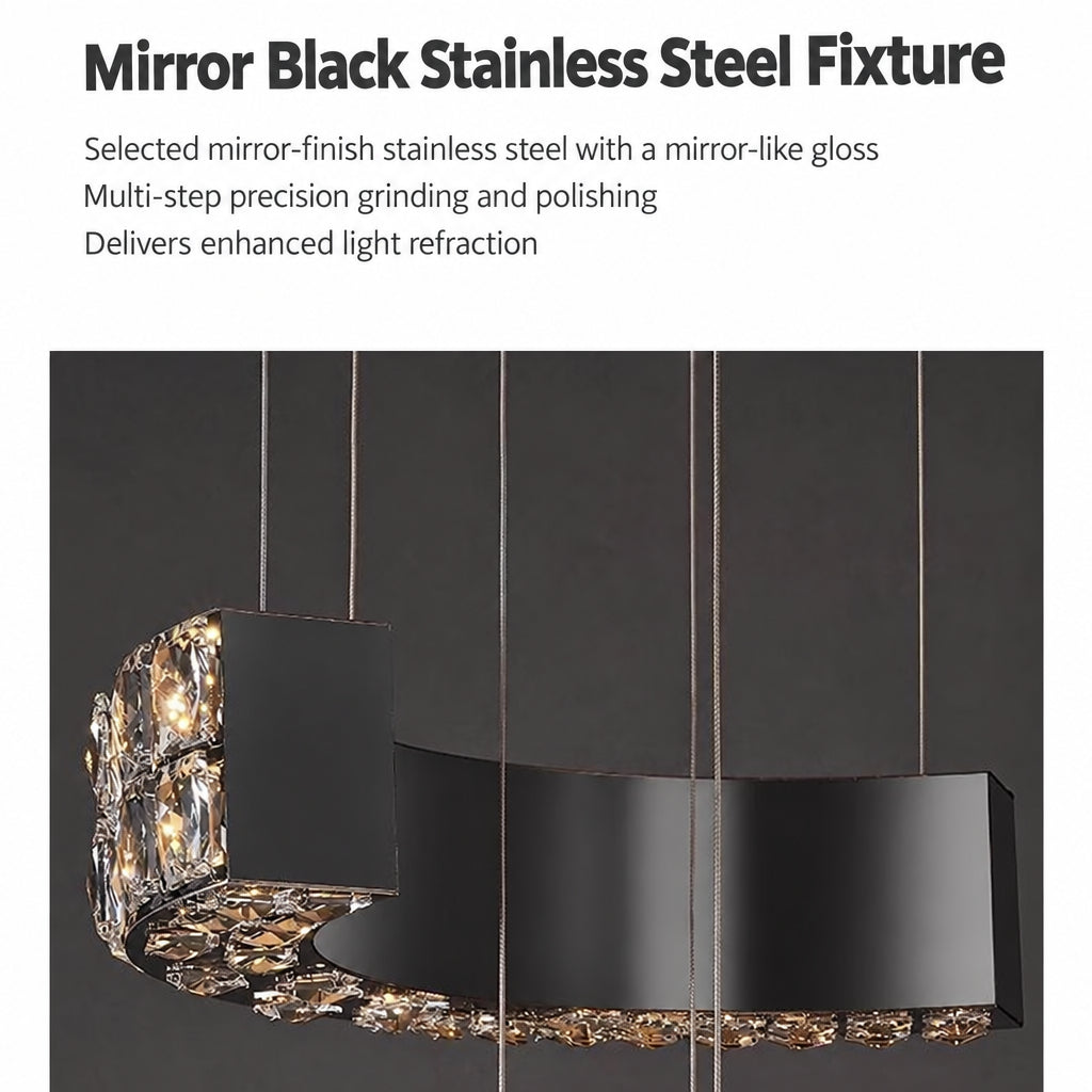 Luxury High‑End Grand Crystal Chandelier for Duplex Living Room, Chandelier for High‑Ceiling Hall in Villa & Split‑Level House