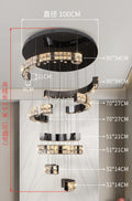 Luxury High‑End Grand Crystal Chandelier for Duplex Living Room, Chandelier for High‑Ceiling Hall in Villa & Split‑Level House