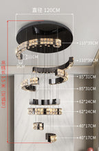 Luxury High‑End Grand Crystal Chandelier for Duplex Living Room, Chandelier for High‑Ceiling Hall in Villa & Split‑Level House