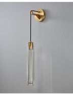 Light‑Luxury Post‑modern Creative Crystal Wall Sconce, Nordic Fashion Minimalist Wall Lamp for TV Background Wall & Bedroom Bedside