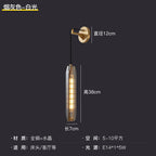 Light‑Luxury Post‑modern Creative Crystal Wall Sconce, Nordic Fashion Minimalist Wall Lamp for TV Background Wall & Bedroom Bedside