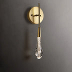 Raindrop wall lamp for living‑room TV background wall, modern light‑luxury crystal bedside lamp for bedroom