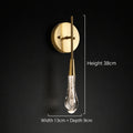 Raindrop wall lamp for living‑room TV background wall, modern light‑luxury crystal bedside lamp for bedroom