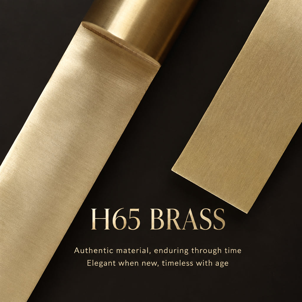 Designer‑style light‑luxury minimalist wall lamp, Nordic‑style with unique shape, brass wall lamp for corridors, hallways and bedside