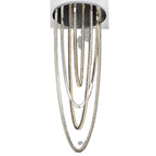 Large pendant lighting fixture for living room in a duplex home; open-plan pendant lighting fixture with crystal necklace design for villa-style buildings with mezzanine floors – modern light luxury style