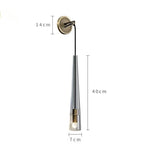 Modern Luxury K9 Crystal Wall Lamp, High‑Quality Solid Brass Sconce for Living Room Background Wall & Bedroom Bedside