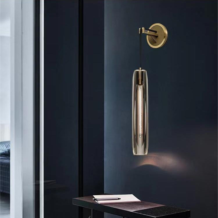 Modern Luxury K9 Crystal Wall Lamp, High‑Quality Solid Brass Sconce for Living Room Background Wall & Bedroom Bedside