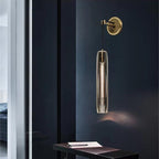 Modern Luxury K9 Crystal Wall Lamp, High‑Quality Solid Brass Sconce for Living Room Background Wall & Bedroom Bedside