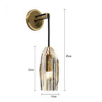 Modern Luxury K9 Crystal Wall Lamp, High‑Quality Solid Brass Sconce for Living Room Background Wall & Bedroom Bedside