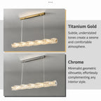 Post‑Modern Luxury Crystal Pendant Light for Dining Room, Study & Bar Counter