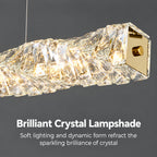 Post‑Modern Luxury Crystal Pendant Light for Dining Room, Study & Bar Counter