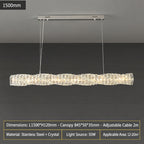 Post‑Modern Luxury Crystal Pendant Light for Dining Room, Study & Bar Counter