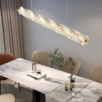 Post‑Modern Luxury Crystal Pendant Light for Dining Room, Study & Bar Counter
