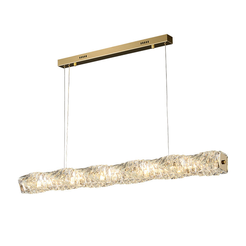 Post‑Modern Luxury Crystal Pendant Light for Dining Room, Study & Bar Counter