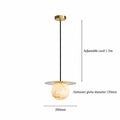 Spanish Natural Onyx Pendant Light, Bedside Small Pendant Lamp for Bedroom, Small Dining Room & Bar Counter, Cream‑Style Snowflake Stone Light