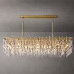 American‑Style Luxury Full‑Brass Crystal Chandelier, Large Pendant Light for Villa Living Room, Dining Room & Bedroom Main Light