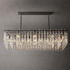 American‑Style Luxury Full‑Brass Crystal Chandelier, Large Pendant Light for Villa Living Room, Dining Room & Bedroom Main Light