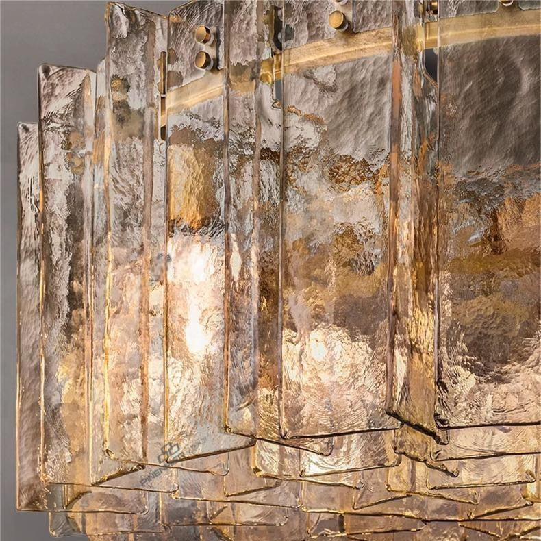 Modern American‑Style Glass Chandelier, Main Ceiling Light for Living Room, Modern Simple Pendant Lamp for Dining Room & Master Bedroom