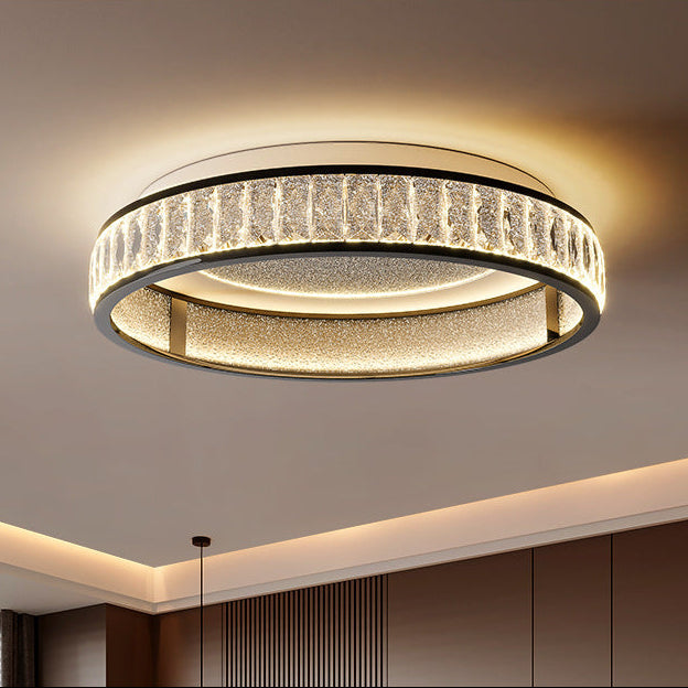 Minimalist Ceiling Light, Modern Simple High‑Brightness Light‑Luxury Crystal Fixture for Living Room, Dining Room & Master Bedroom