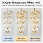 Luxury Crystal Stairwell Chandelier, Custom‑size Crystal Pendant Light for Villa Hollow Living Room, Vaulted Duplex & High‑rise Lobby